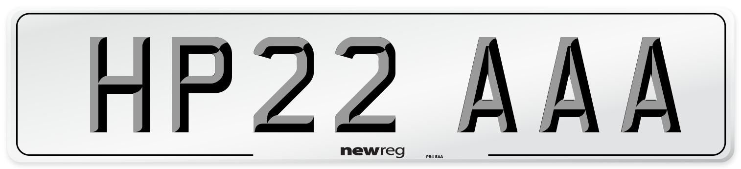 HP22 AAA Number Plate from New Reg